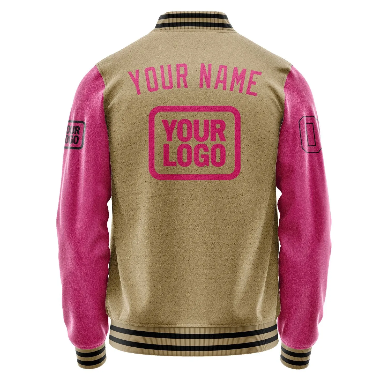 Custom Light Khaki Pink Jacket sold by Tailorly product image thumbnail 4