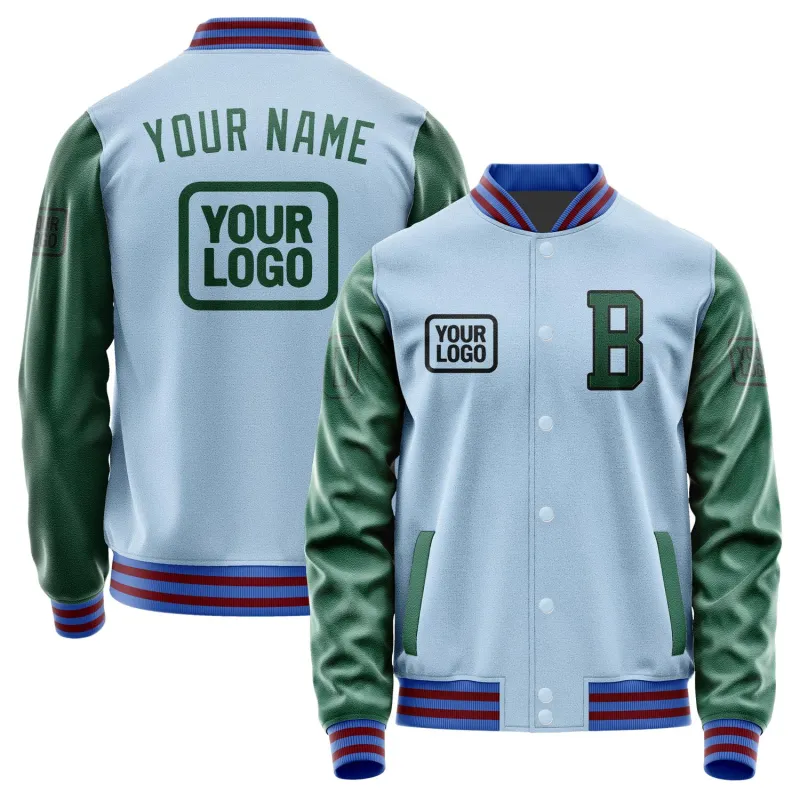 Custom Light Blue Green Jacket sold by Tailorly