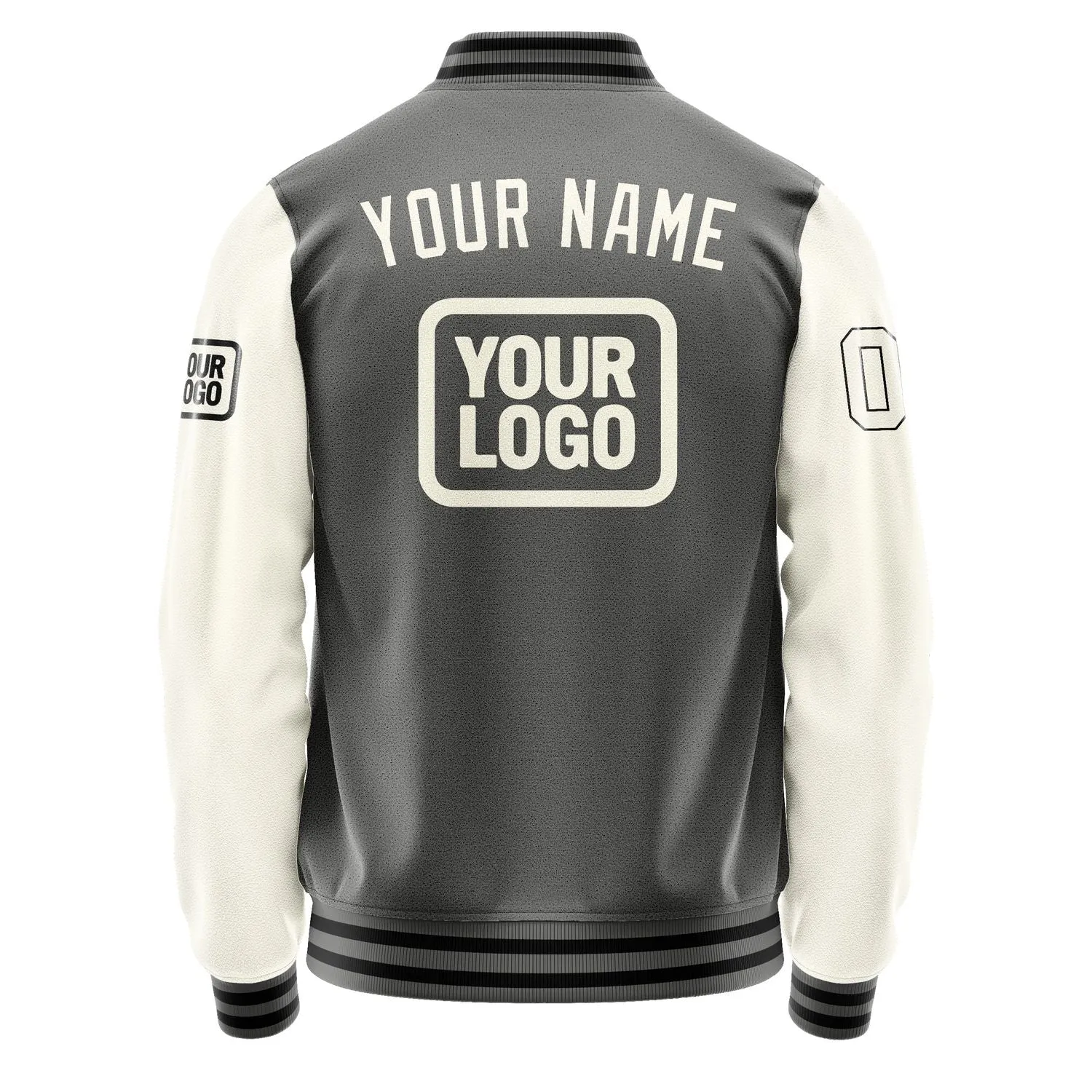 Custom Dark Grey Cream Jacket sold by Tailorly product image thumbnail 4