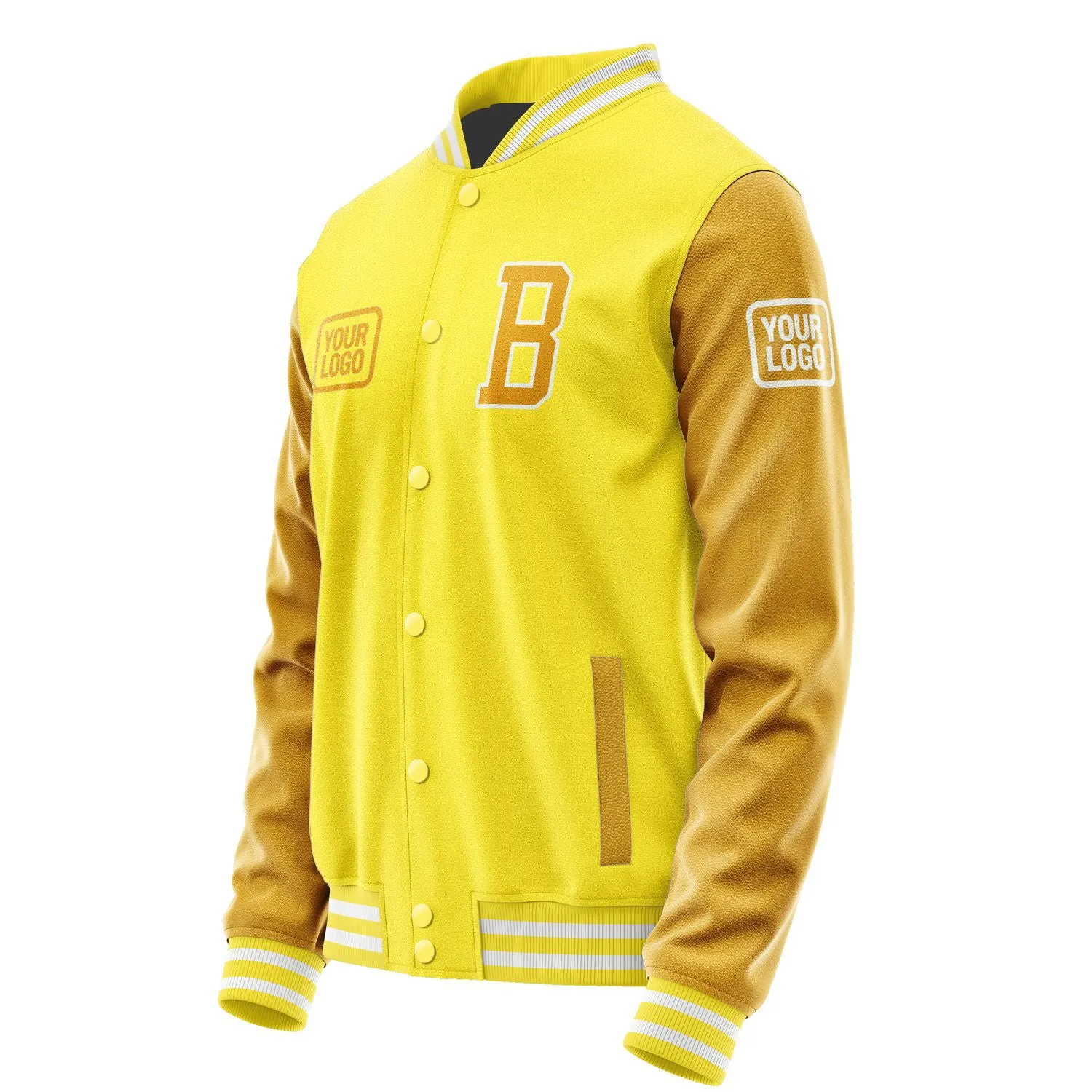 Custom Light Yellow Yellow Jacket sold by Tailorly product image thumbnail 3
