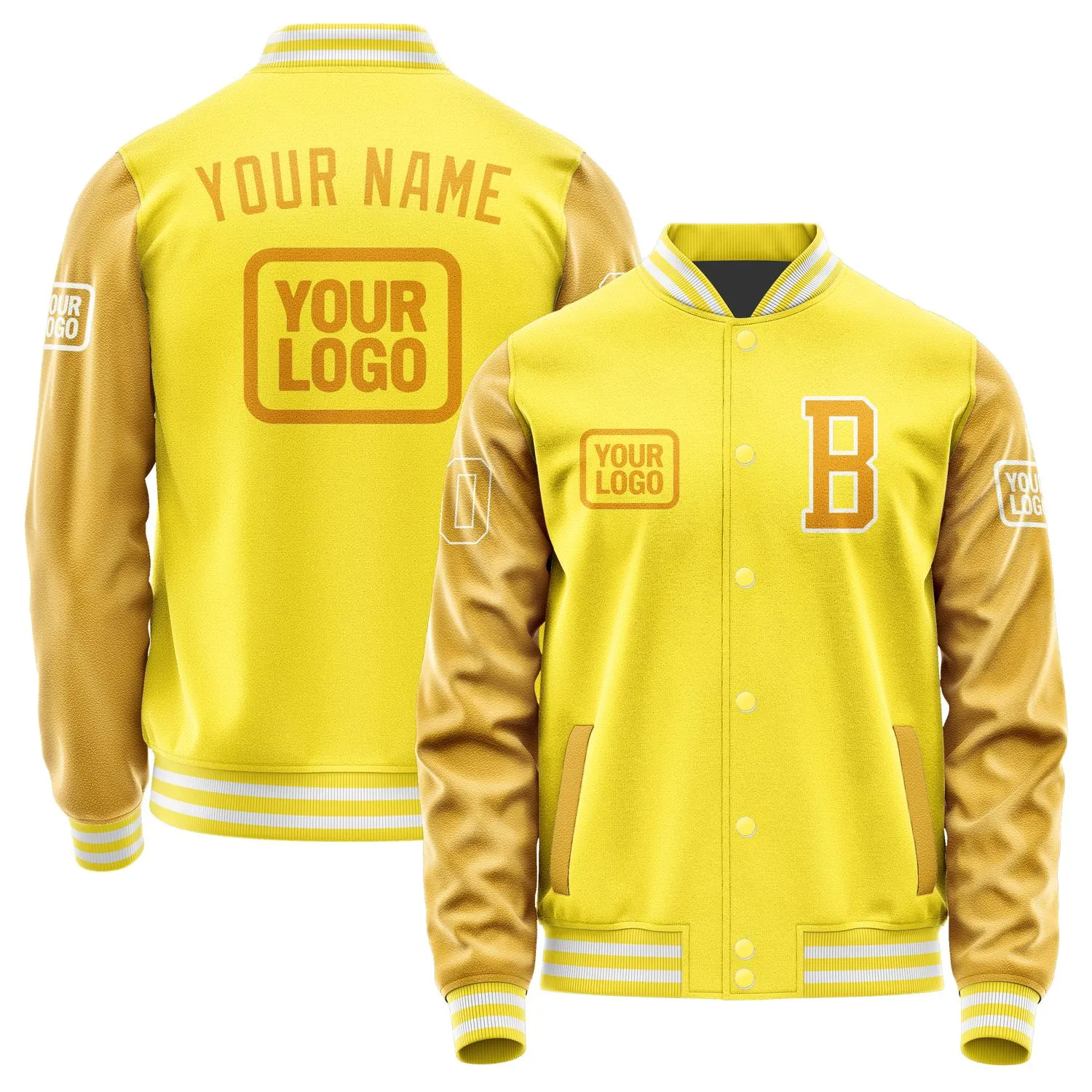 Custom Light Yellow Yellow Jacket sold by Tailorly