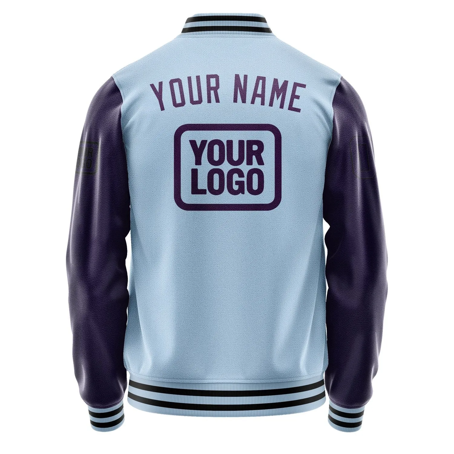 Custom Light Blue Purple Jacket sold by Tailorly product image thumbnail 4