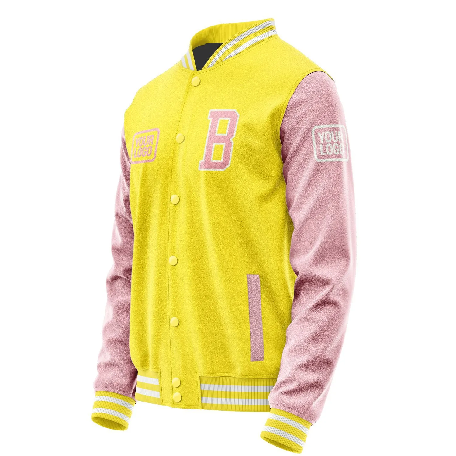 Custom Light Yellow Light Pink Jacket sold by Tailorly product image thumbnail 3