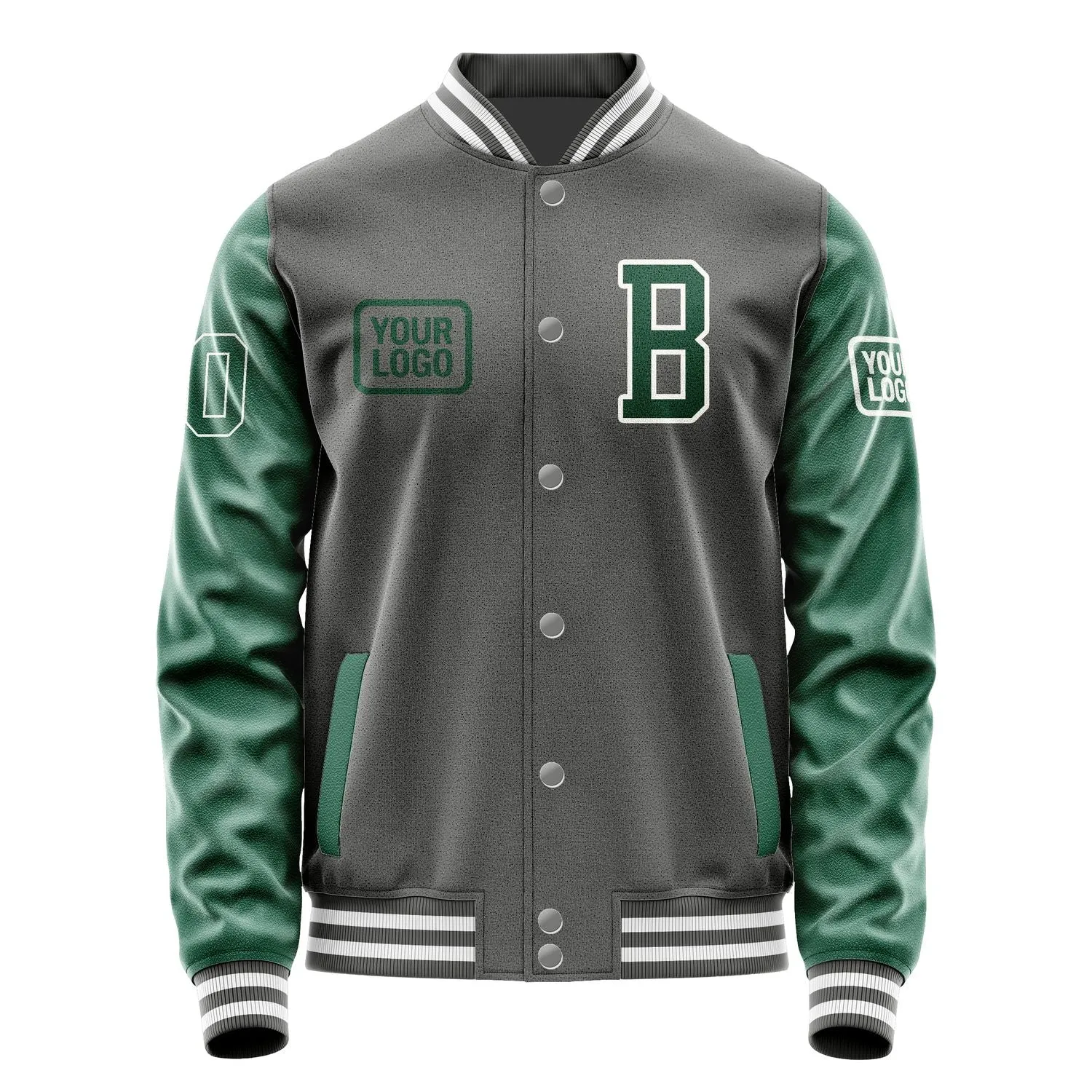 Custom Dark Grey Green Jacket sold by Tailorly product image thumbnail 2