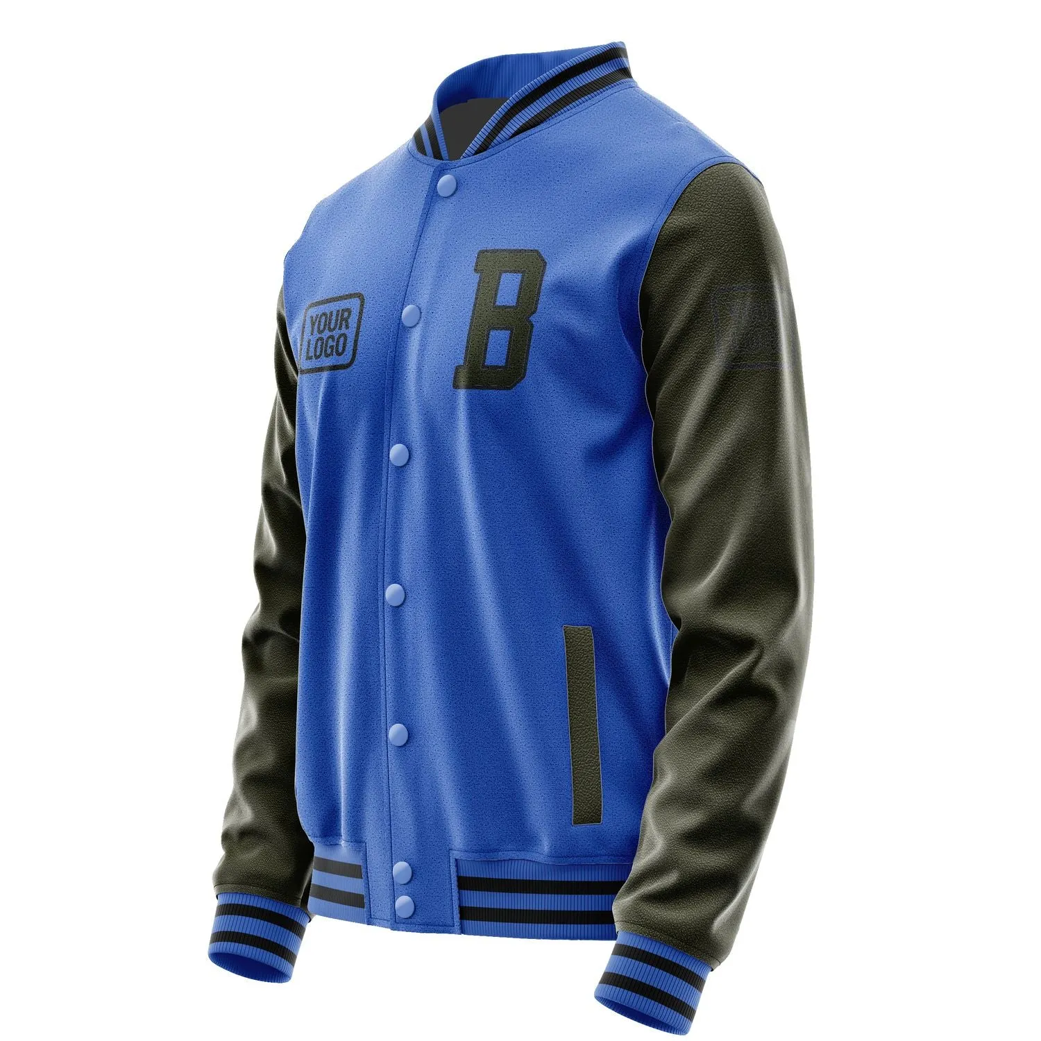 Custom Sky Blue Olive Jacket sold by Tailorly product image thumbnail 3