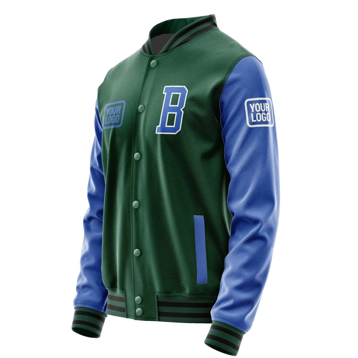 Custom Green Sky Blue Jacket sold by Tailorly product image thumbnail 3
