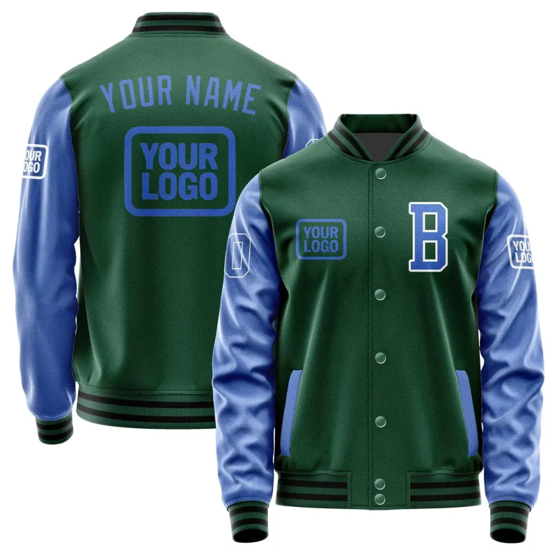 Custom Green Sky Blue Jacket sold by Tailorly
