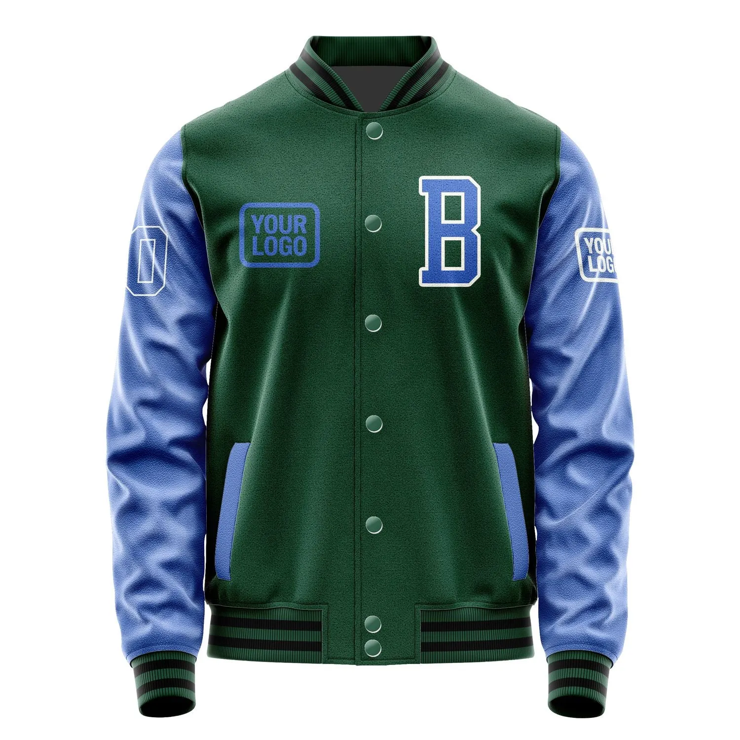 Custom Green Sky Blue Jacket sold by Tailorly product image thumbnail 2