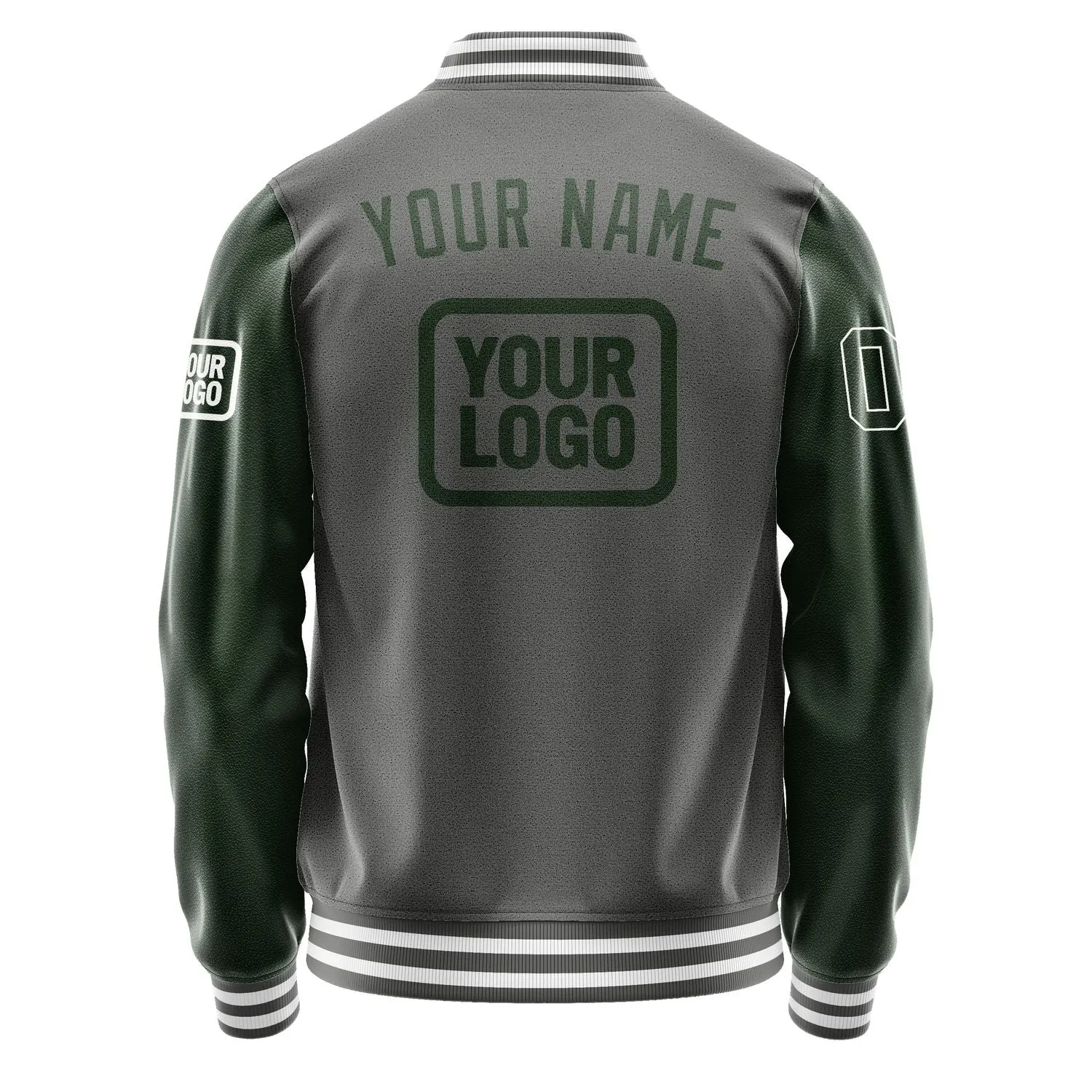 Custom Dark Grey Dark Green Jacket sold by Tailorly product image thumbnail 4
