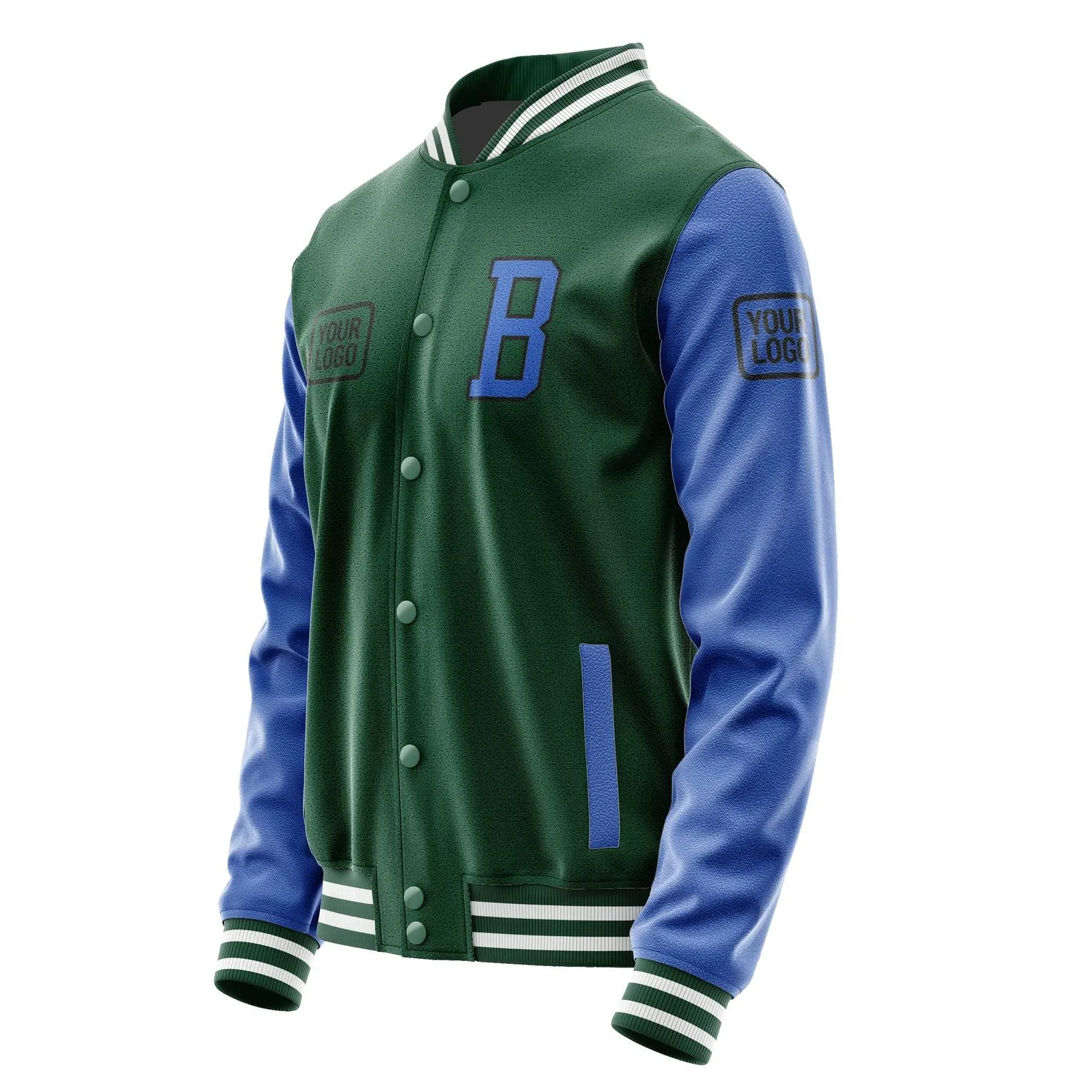 Custom Green Sky Blue Jacket sold by Tailorly product image thumbnail 3