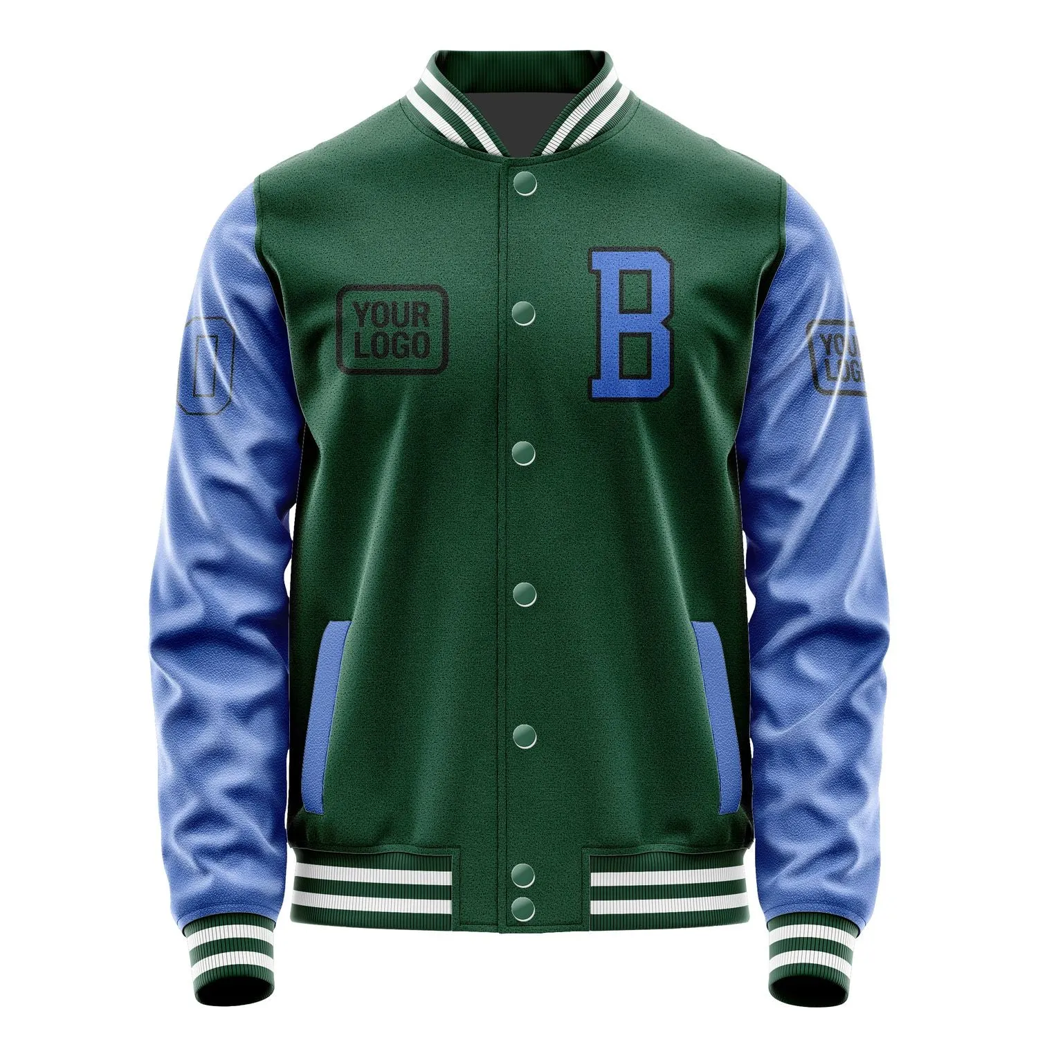 Custom Green Sky Blue Jacket sold by Tailorly product image thumbnail 2