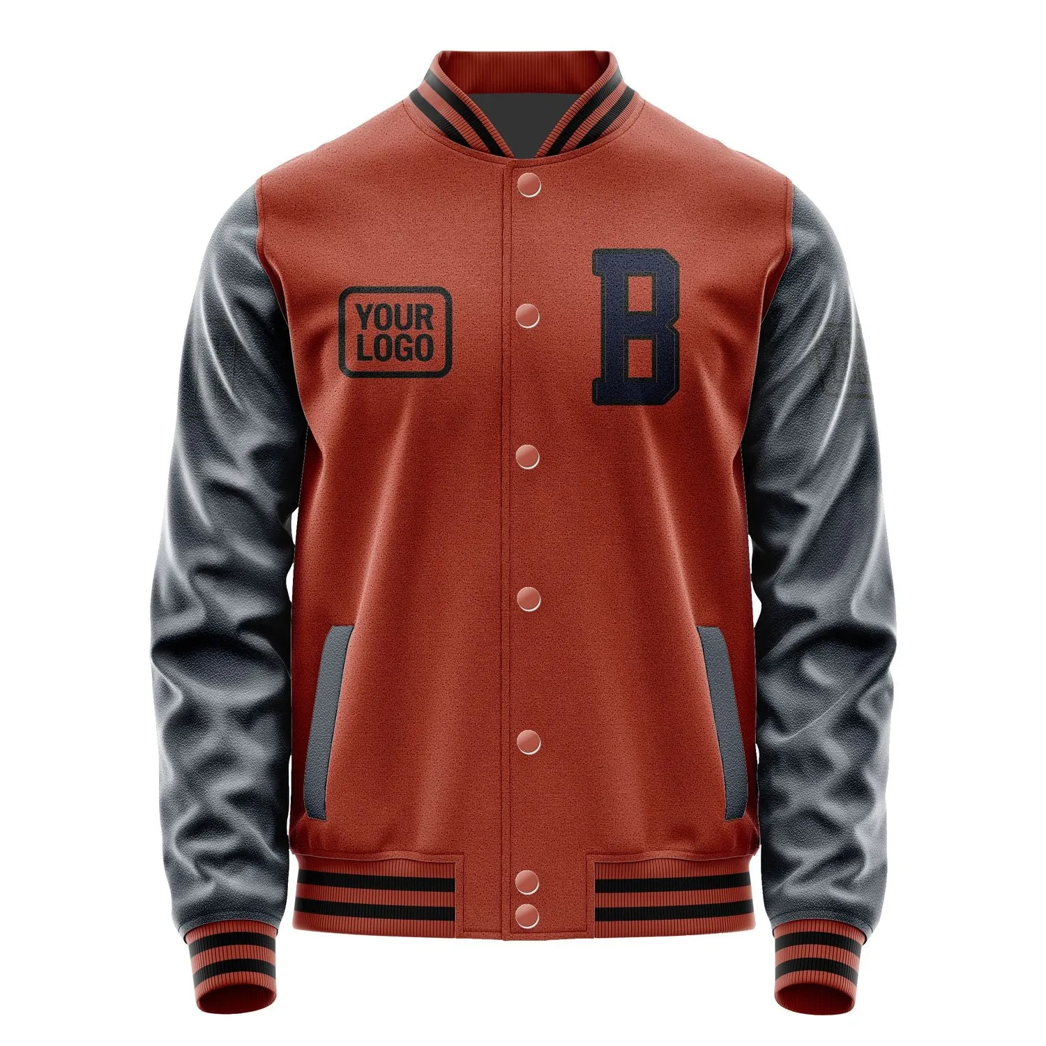 Custom Coral Red Navy Jacket sold by Tailorly product image thumbnail 2