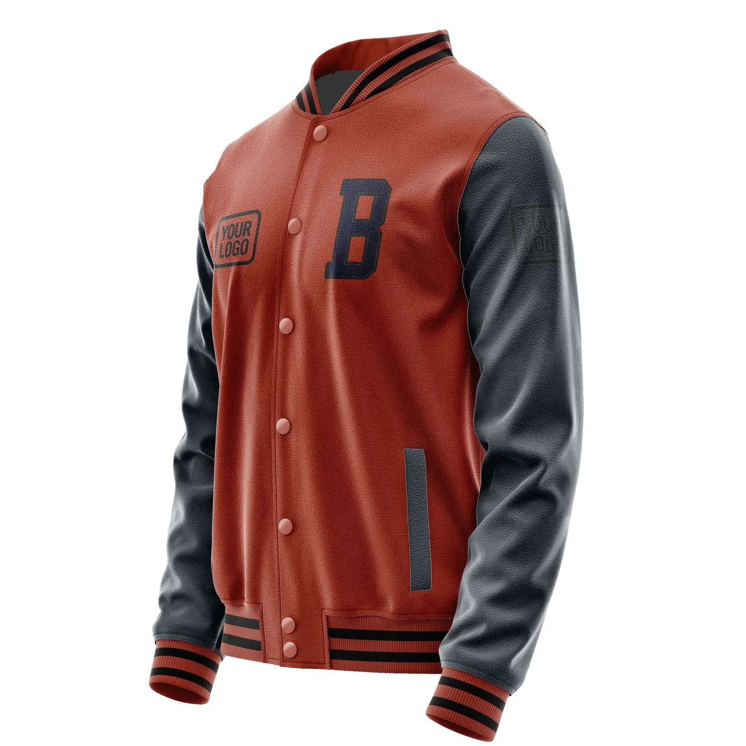 Custom Coral Red Navy Jacket sold by Tailorly product image thumbnail 3