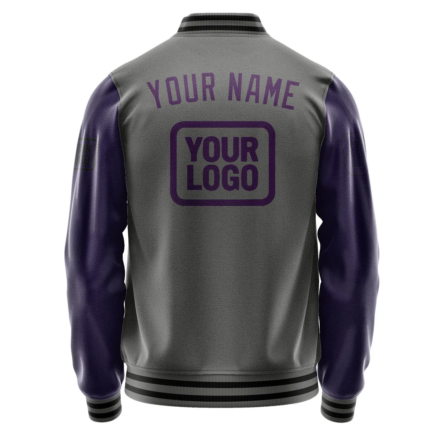 Custom Dark Grey Purple Jacket sold by Tailorly product image thumbnail 4