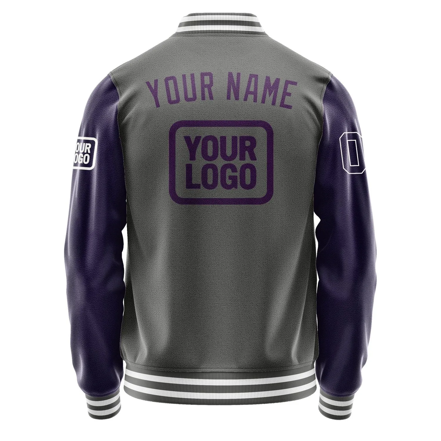 Custom Dark Grey Purple Jacket sold by Tailorly product image thumbnail 4