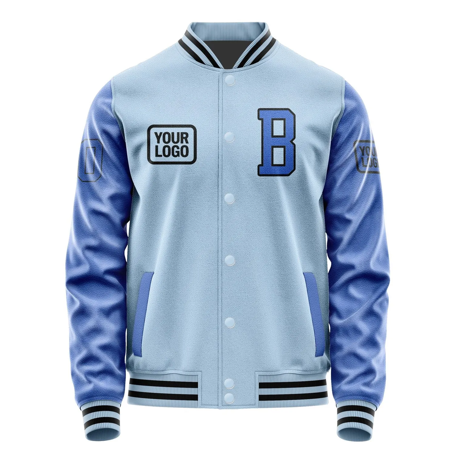 Custom Light Blue Sky Blue Jacket sold by Tailorly product image thumbnail 2