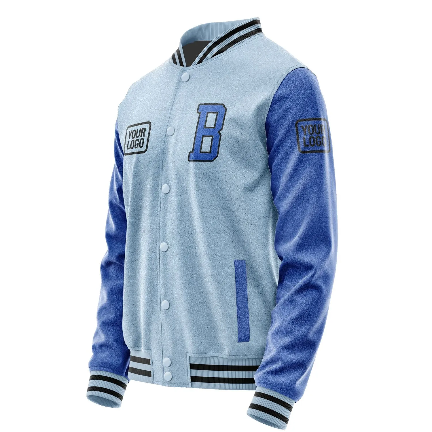 Custom Light Blue Sky Blue Jacket sold by Tailorly product image thumbnail 3
