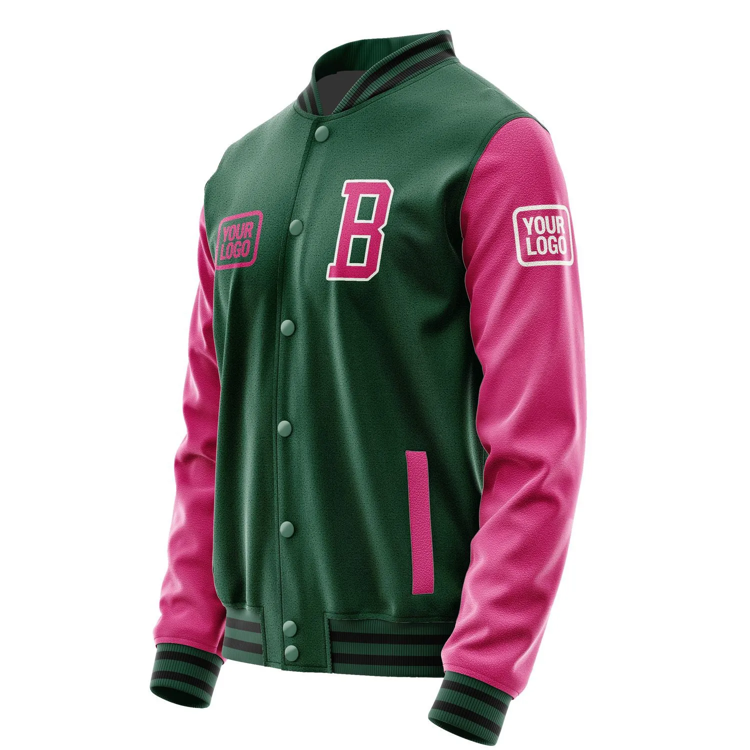 Custom Green Pink Jacket sold by Tailorly product image thumbnail 3
