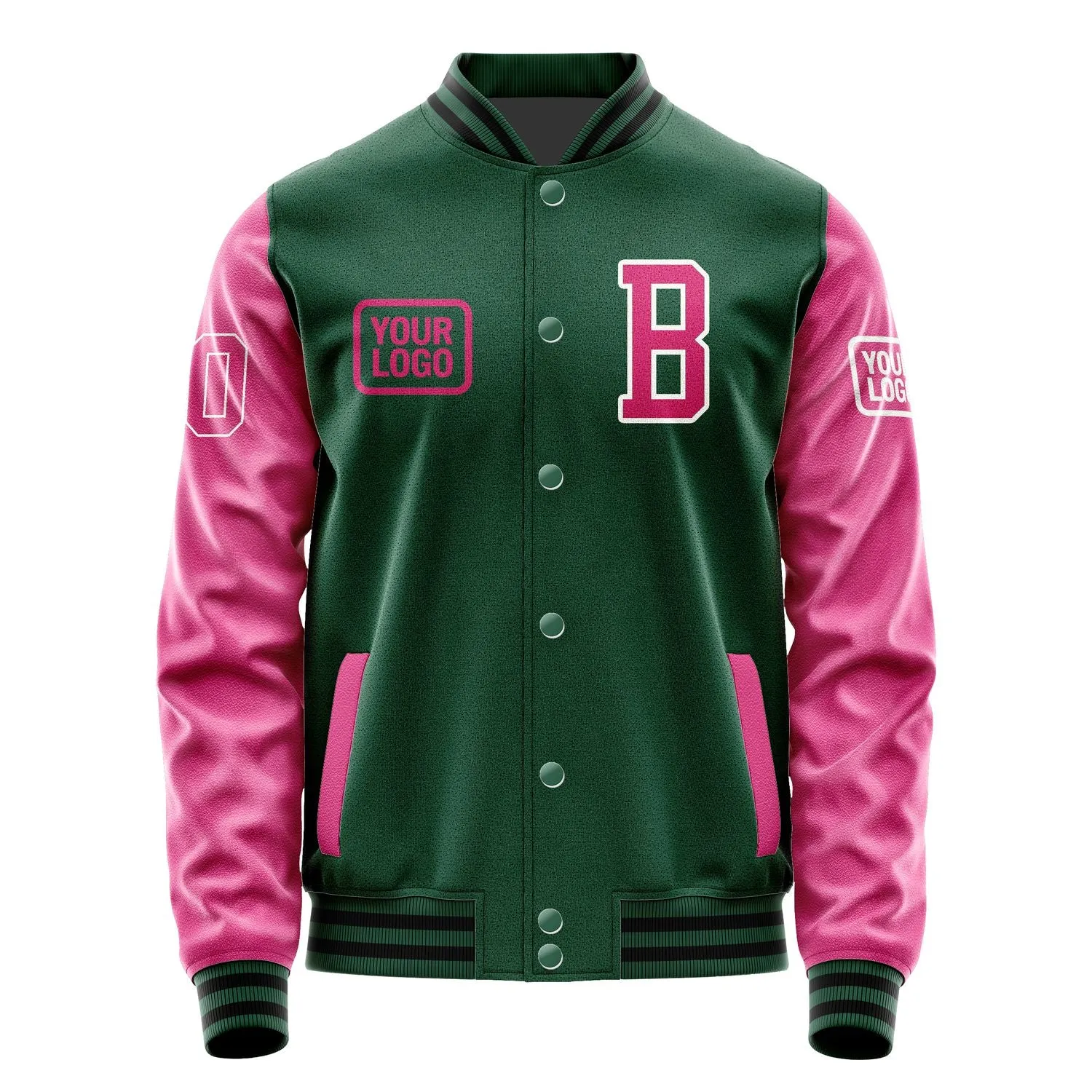 Custom Green Pink Jacket sold by Tailorly product image thumbnail 2
