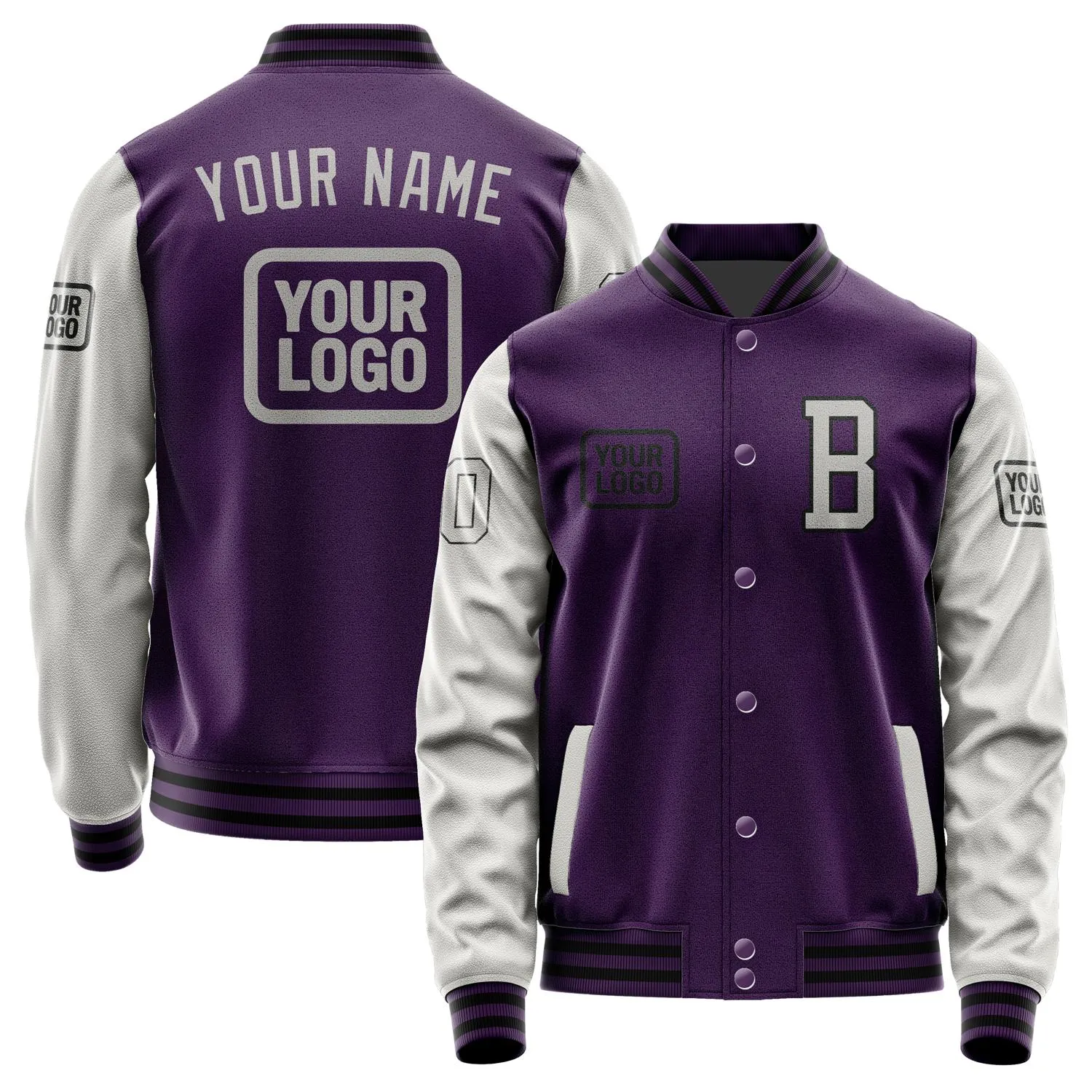 Custom Purple Gray Jacket sold by Tailorly
