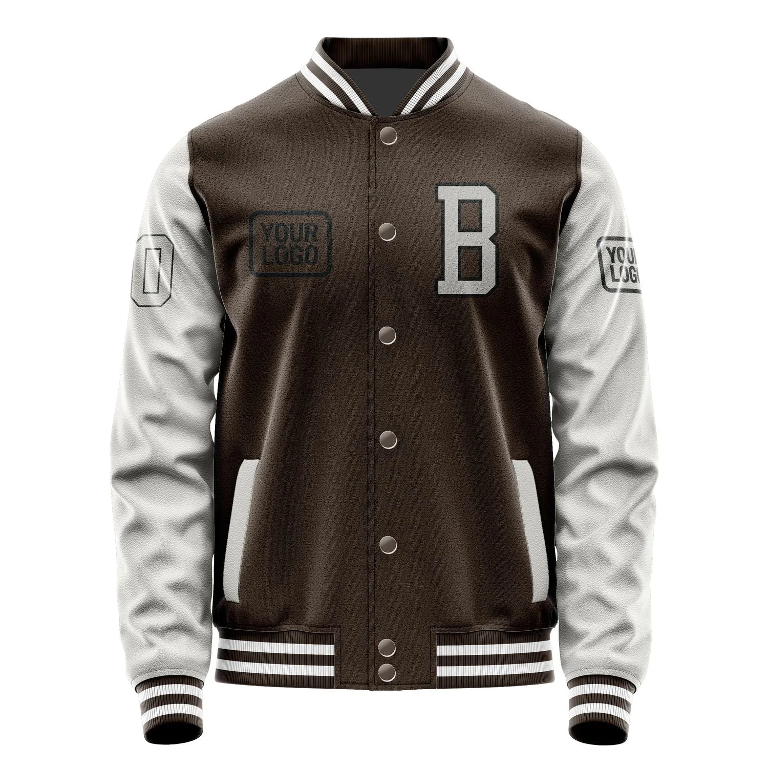Custom Brown Gray Jacket sold by Tailorly product image thumbnail 2
