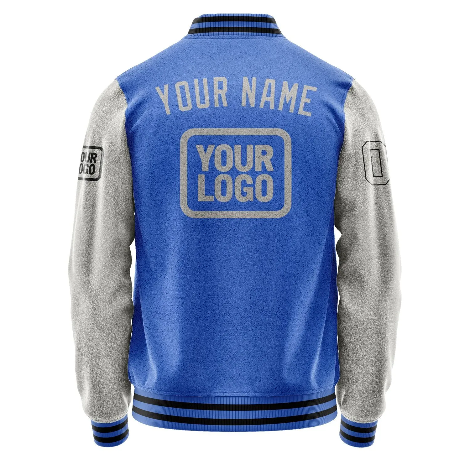 Custom Sky Blue Gray Jacket sold by Tailorly product image thumbnail 4