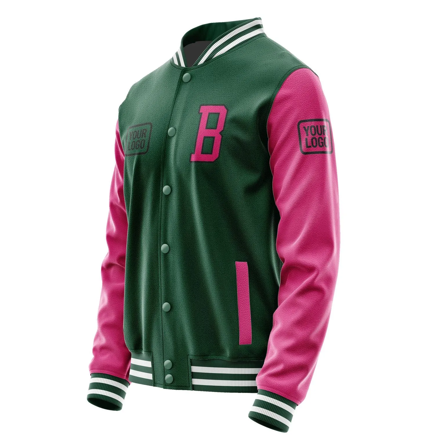 Custom Green Pink Jacket sold by Tailorly product image thumbnail 3