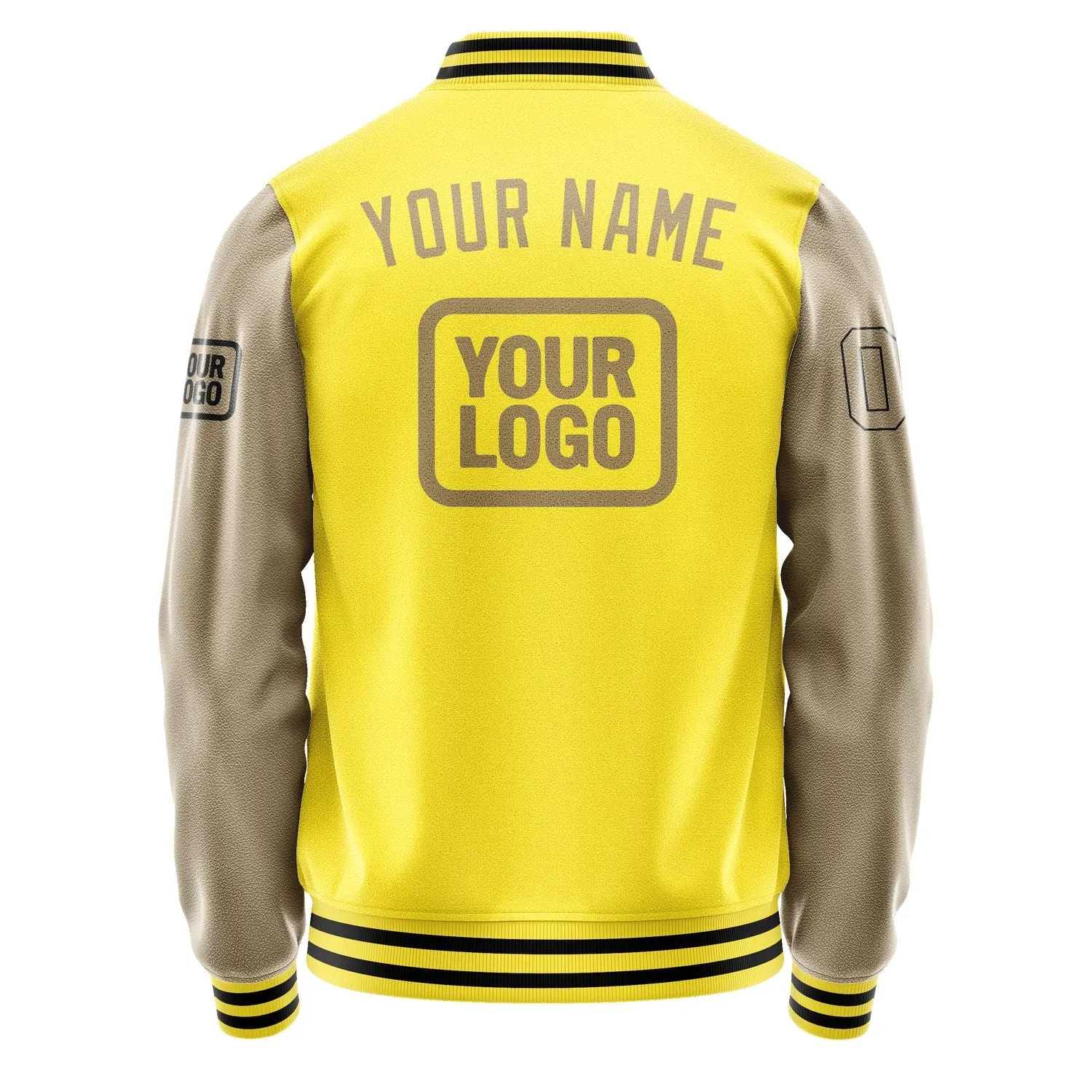 Custom Light Yellow Light Khaki Jacket sold by Tailorly product image thumbnail 4