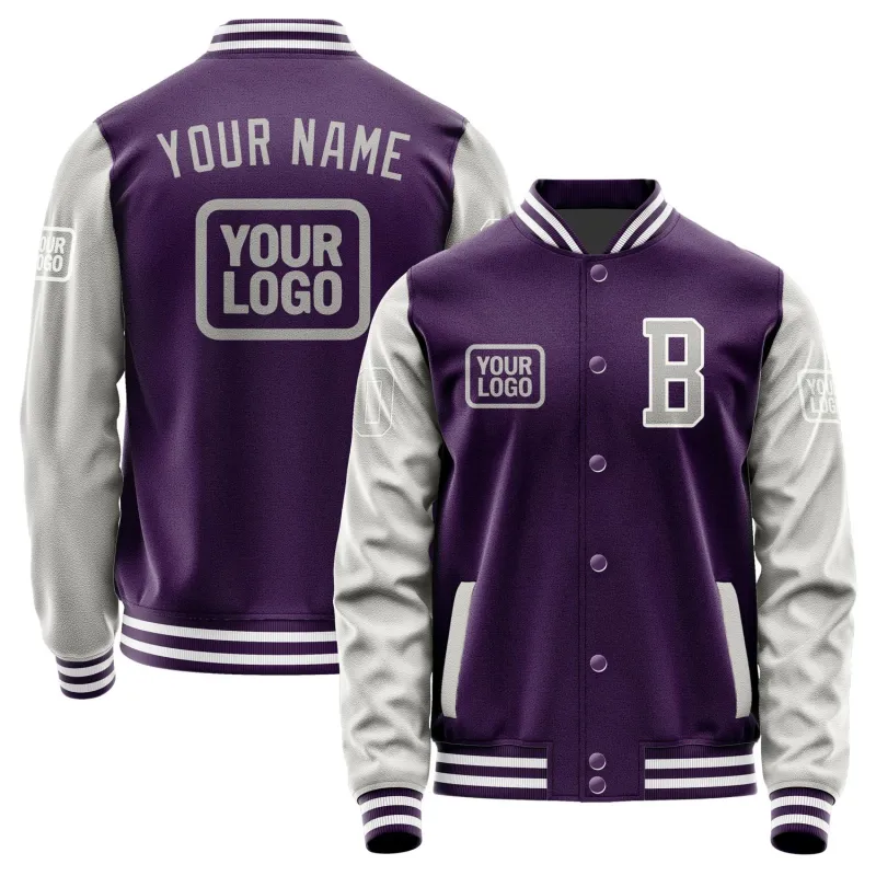 Custom Purple Gray Jacket sold by Tailorly