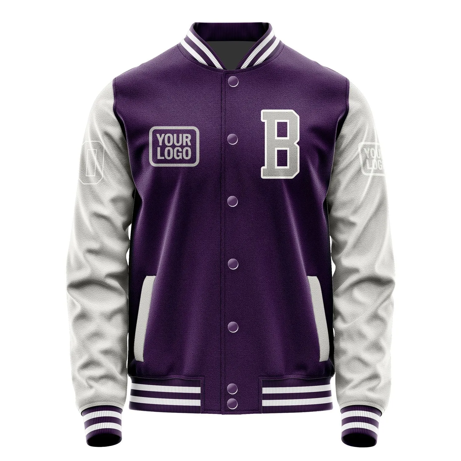 Custom Purple Gray Jacket sold by Tailorly product image thumbnail 2
