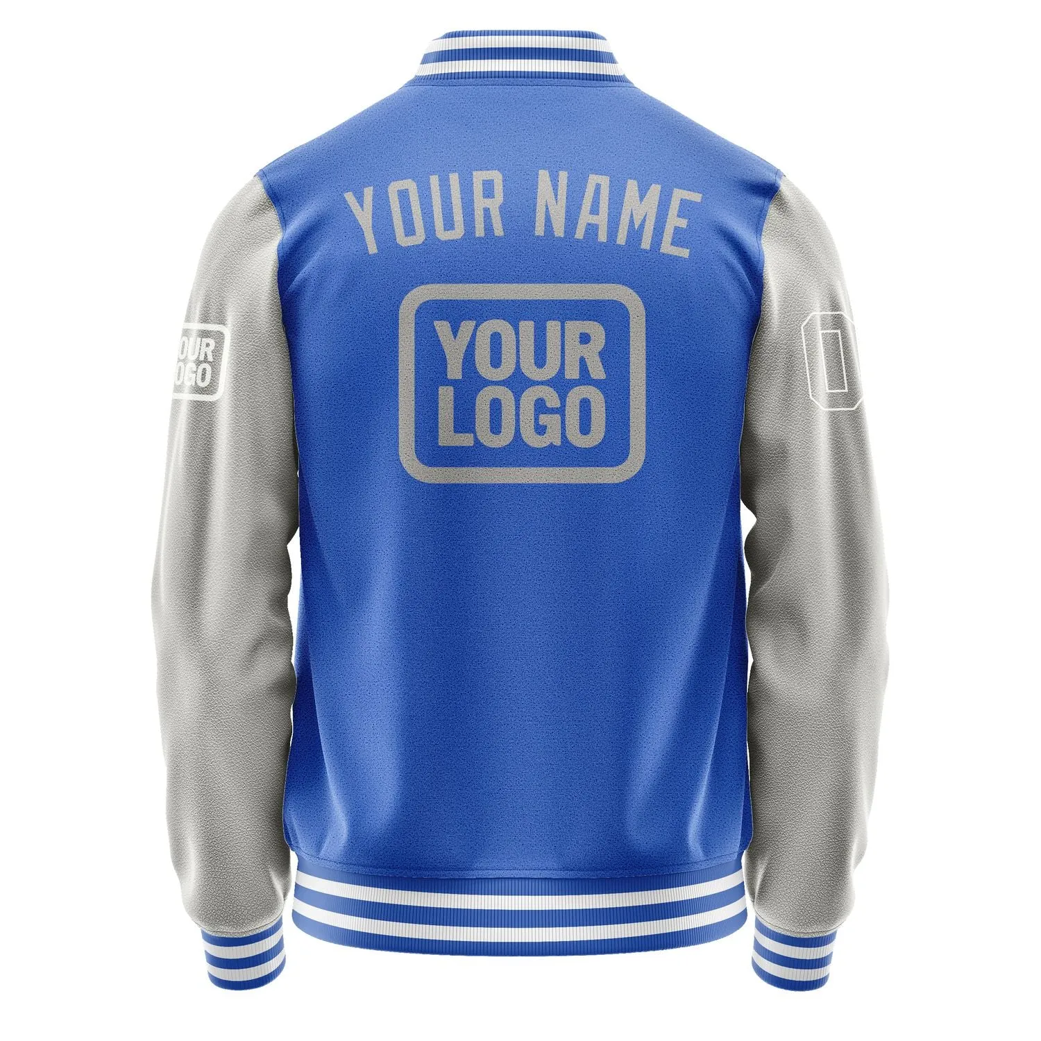 Custom Sky Blue Gray Jacket sold by Tailorly product image thumbnail 4