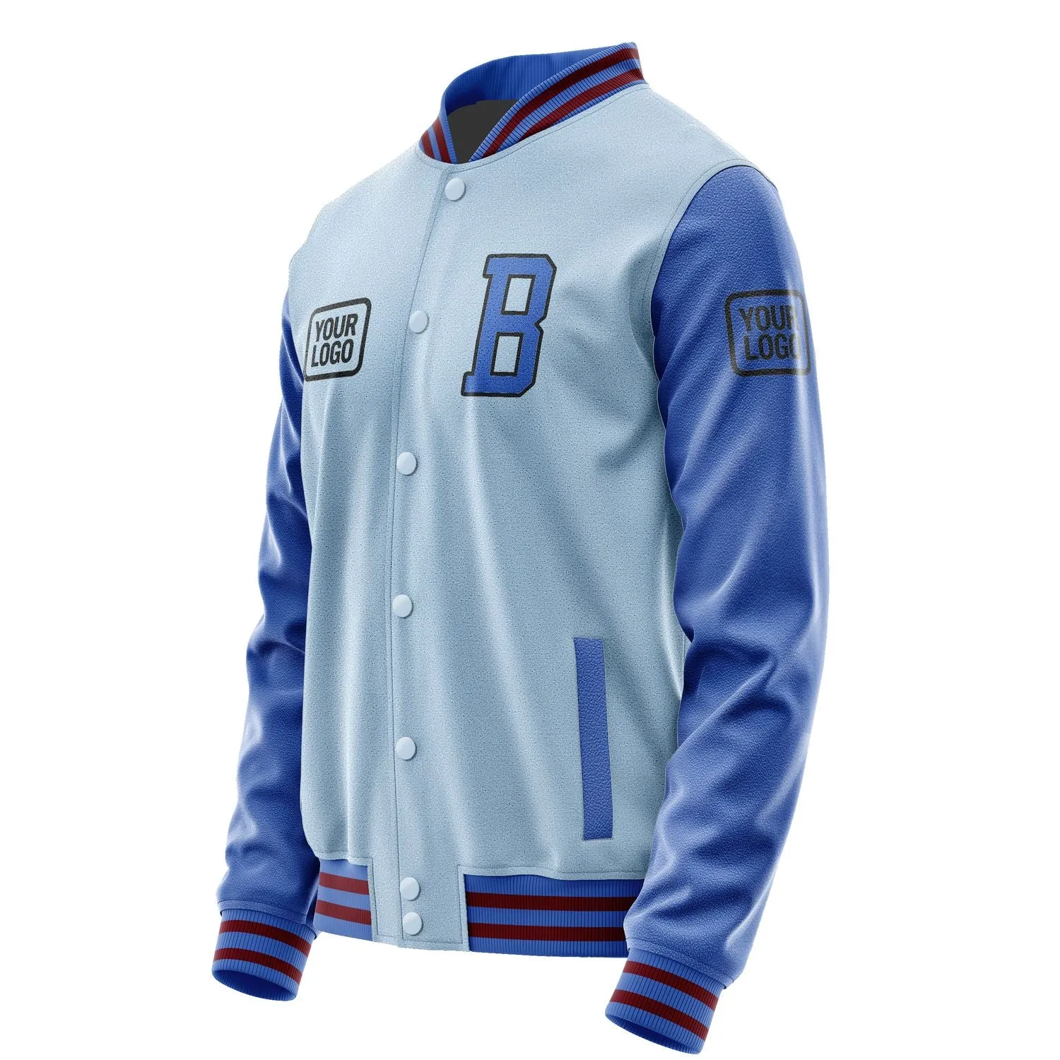 Custom Light Blue Sky Blue Jacket sold by Tailorly product image thumbnail 3