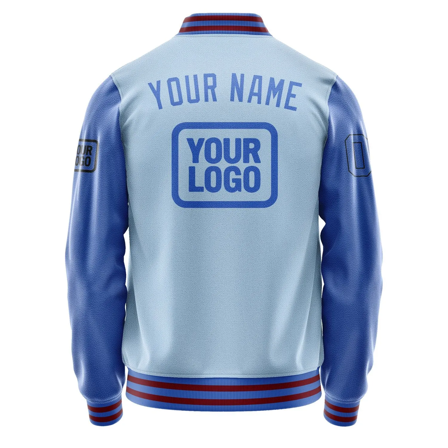 Custom Light Blue Sky Blue Jacket sold by Tailorly product image thumbnail 4