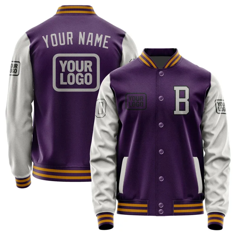 Custom Purple Gray Jacket sold by Tailorly