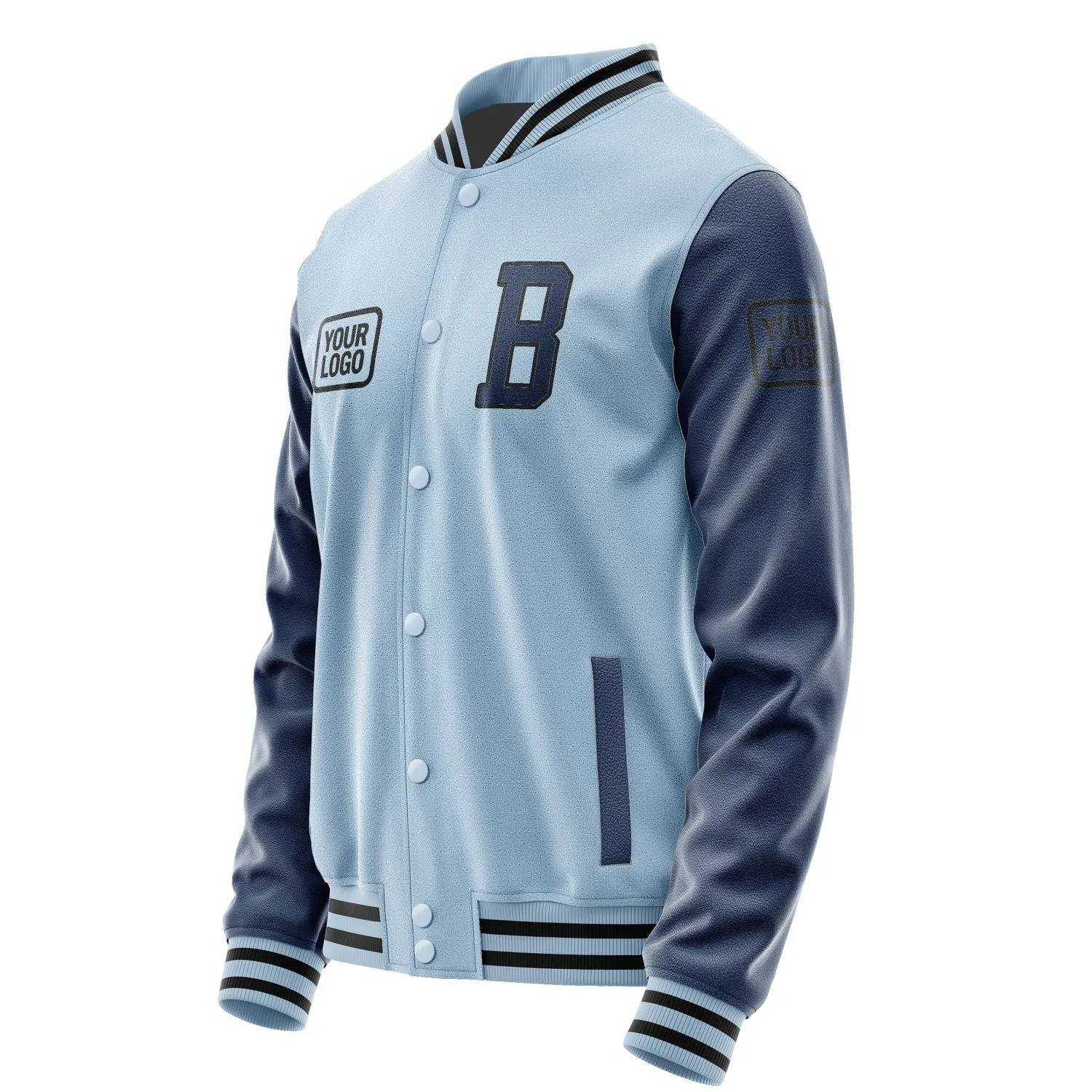 Custom Light Blue Blue Jacket sold by Tailorly product image thumbnail 3