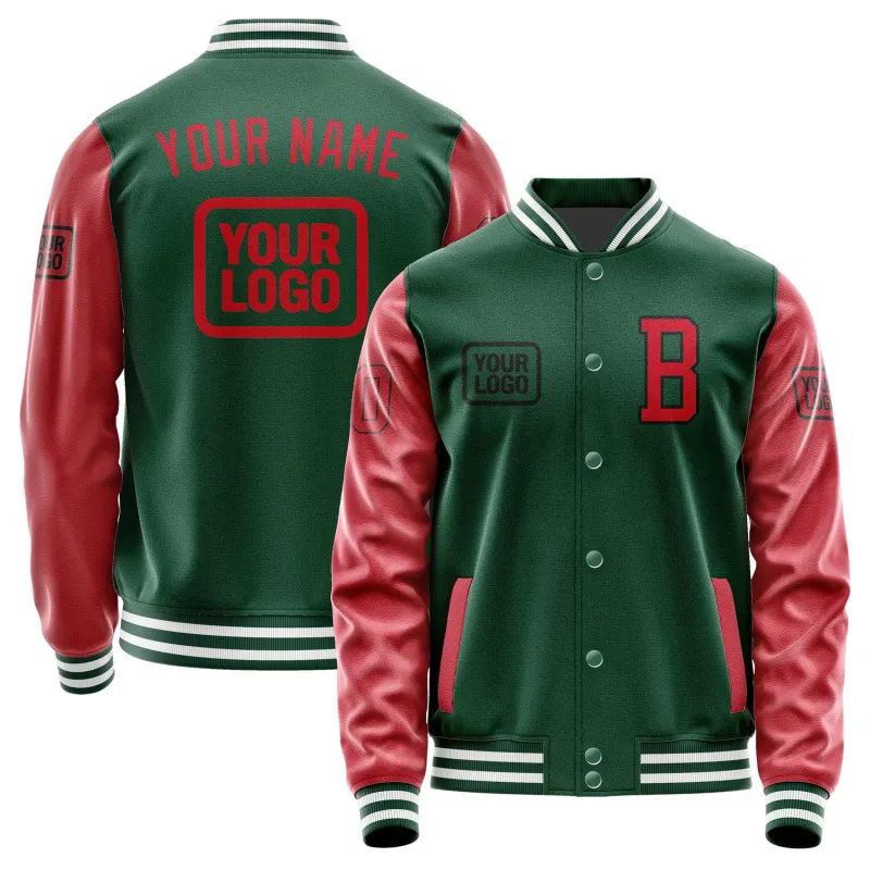 Custom Green Red Jacket sold by Tailorly
