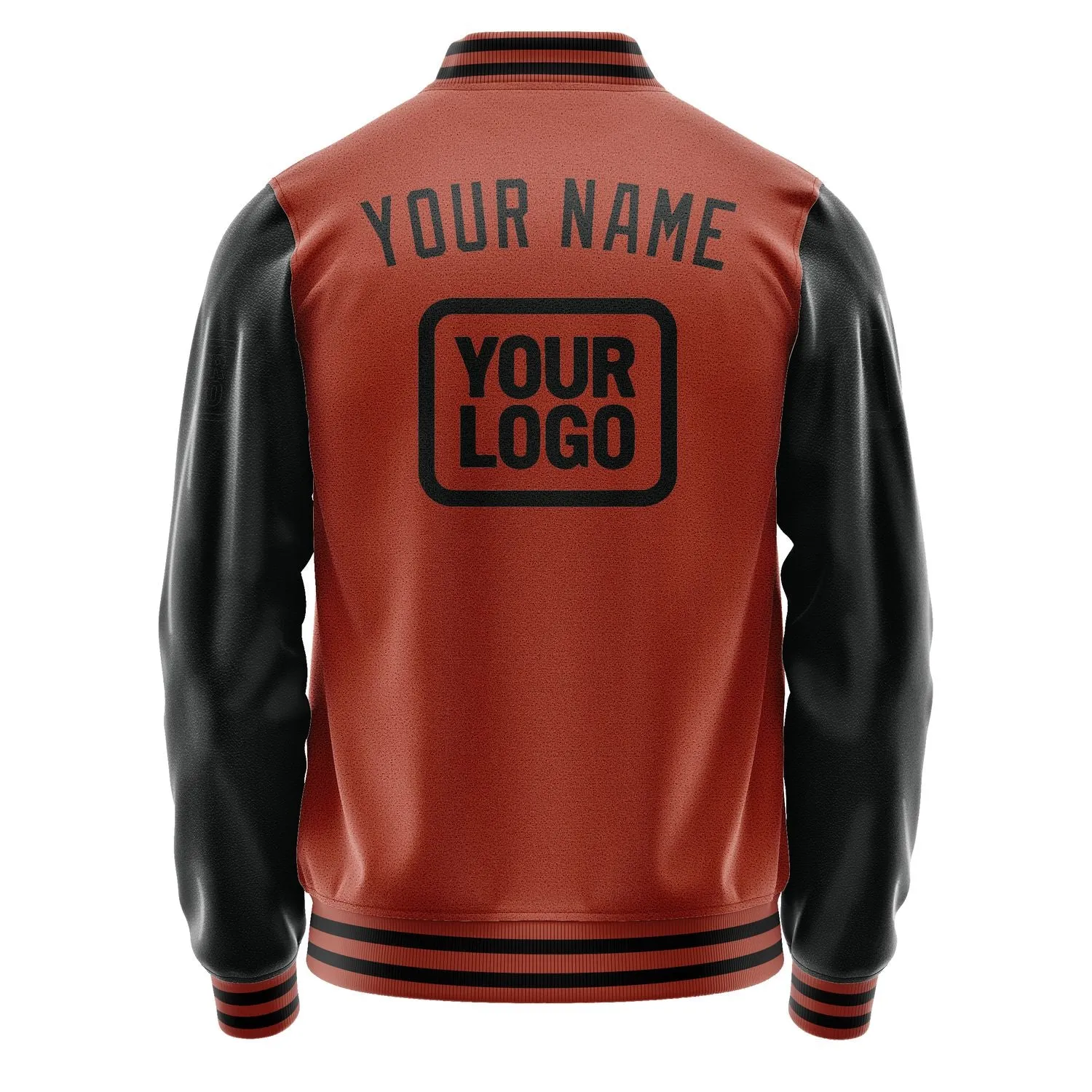Custom Coral Red Black Jacket sold by Tailorly product image thumbnail 4
