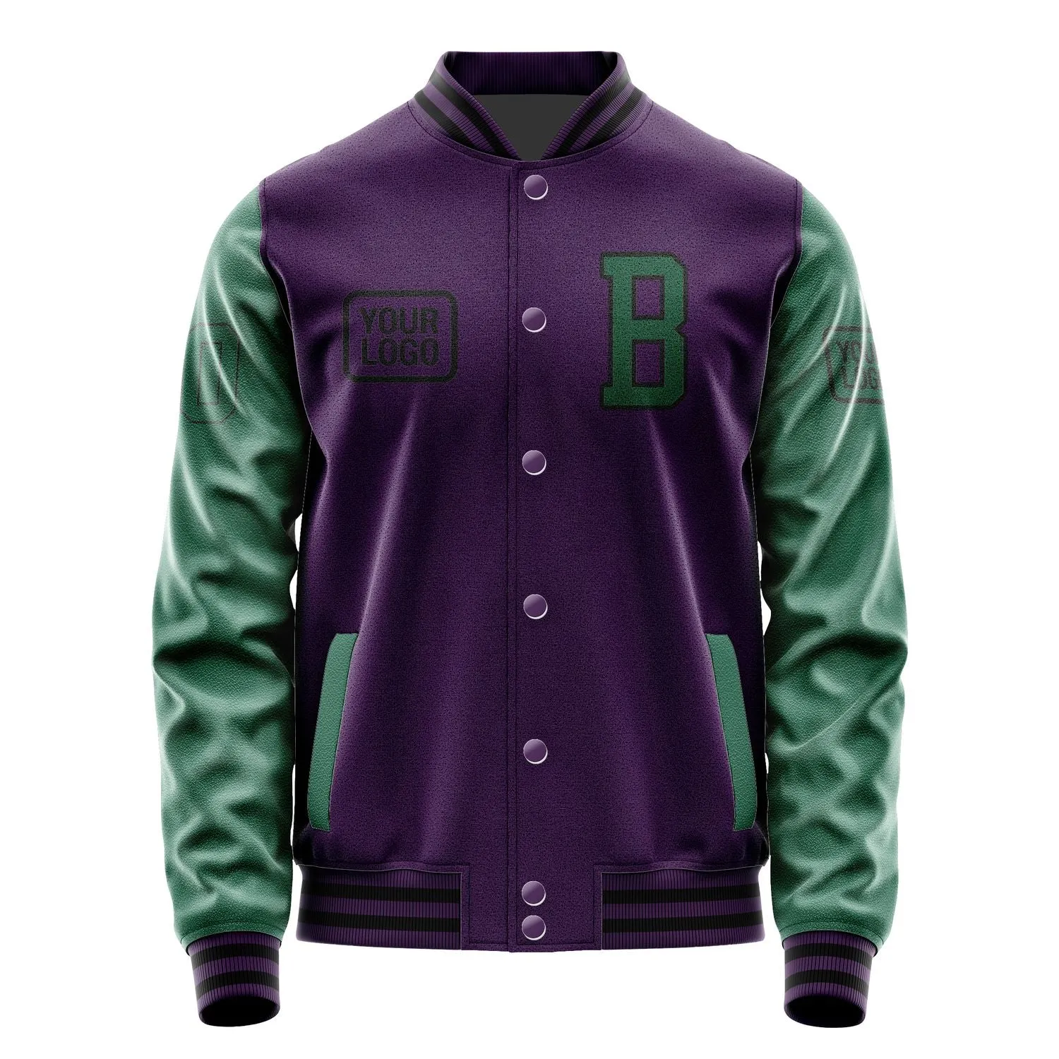 Custom Purple Green Jacket sold by Tailorly product image thumbnail 2