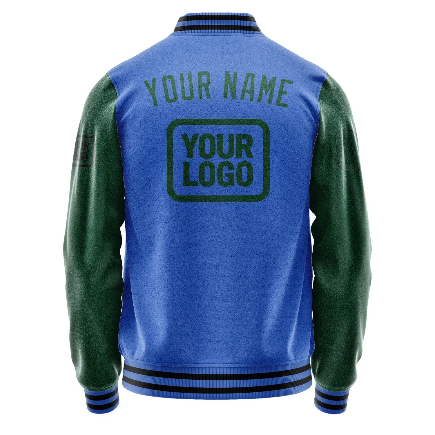 Custom Sky Blue Green Jacket sold by Tailorly product image thumbnail 4