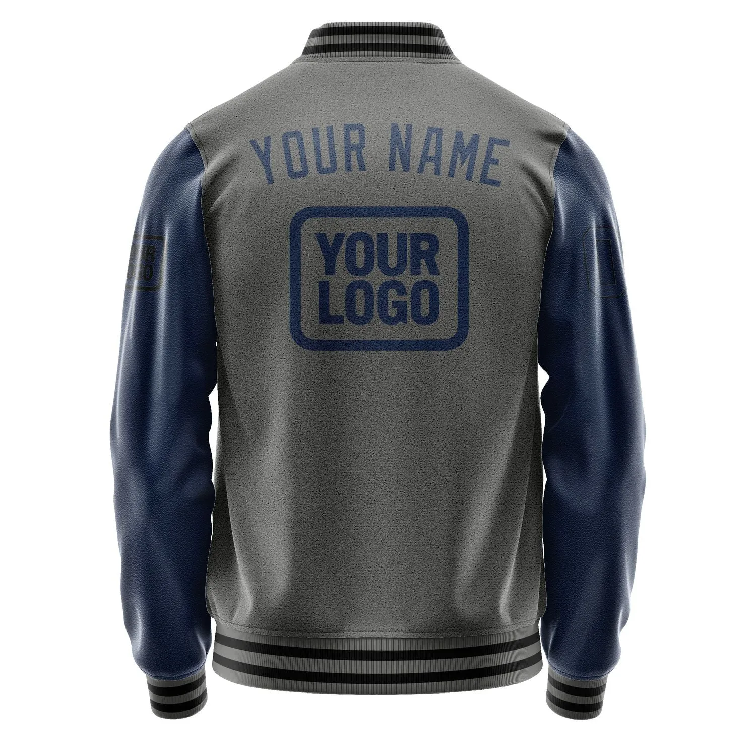Custom Dark Grey Blue Jacket sold by Tailorly product image thumbnail 4