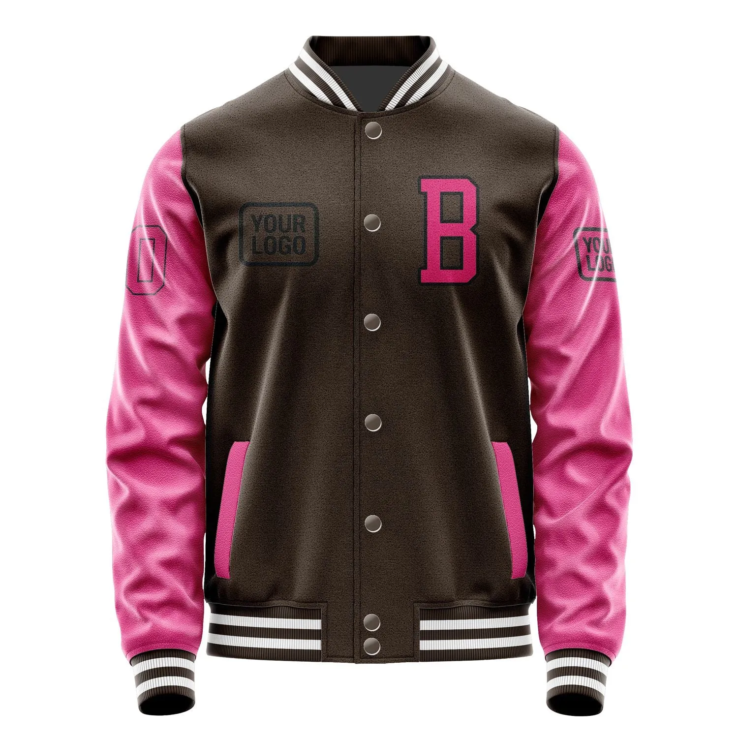 Custom Brown Pink Jacket sold by Tailorly product image thumbnail 2