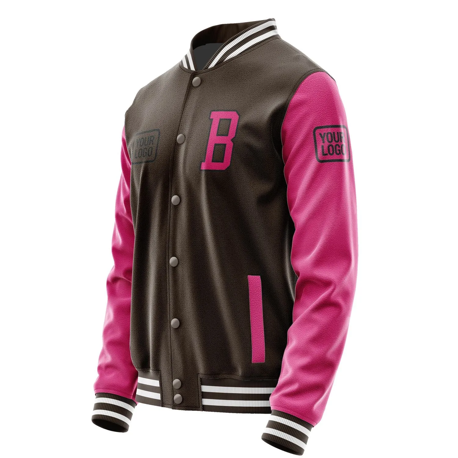 Custom Brown Pink Jacket sold by Tailorly product image thumbnail 3