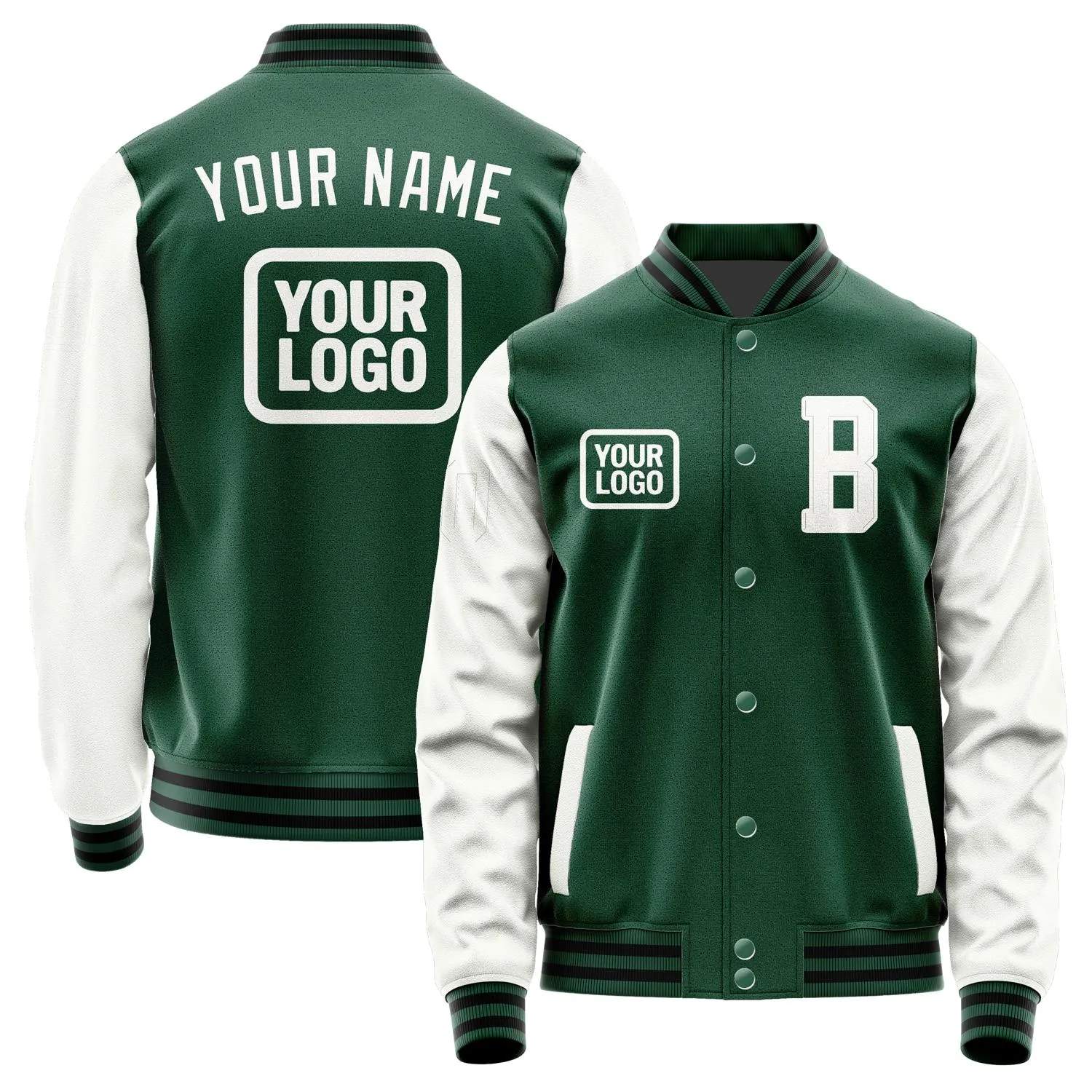 Custom Green White Jacket sold by Tailorly