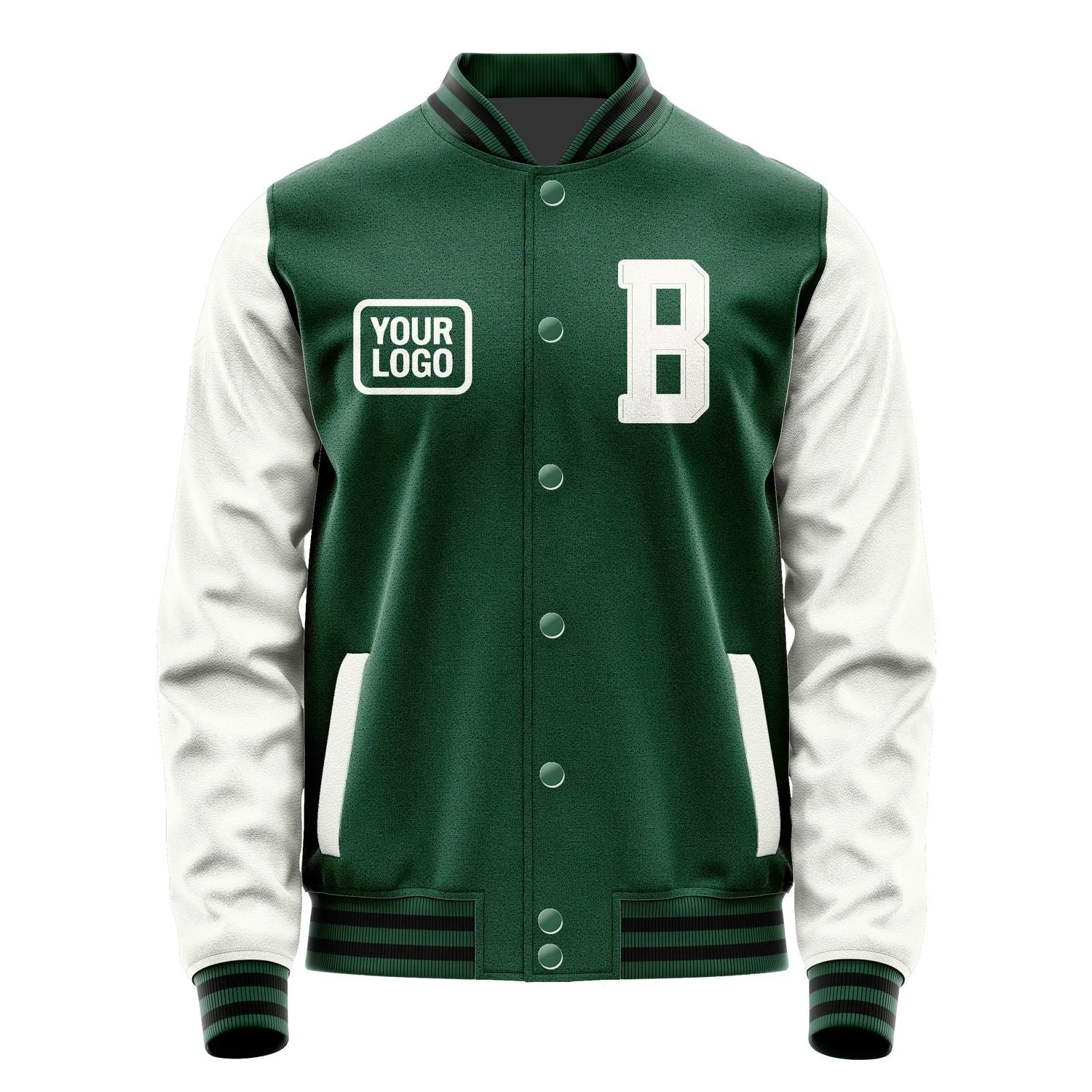Custom Green White Jacket sold by Tailorly product image thumbnail 2
