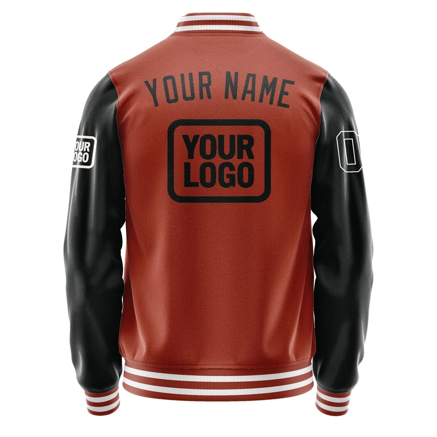 Custom Coral Red Black Jacket sold by Tailorly product image thumbnail 4