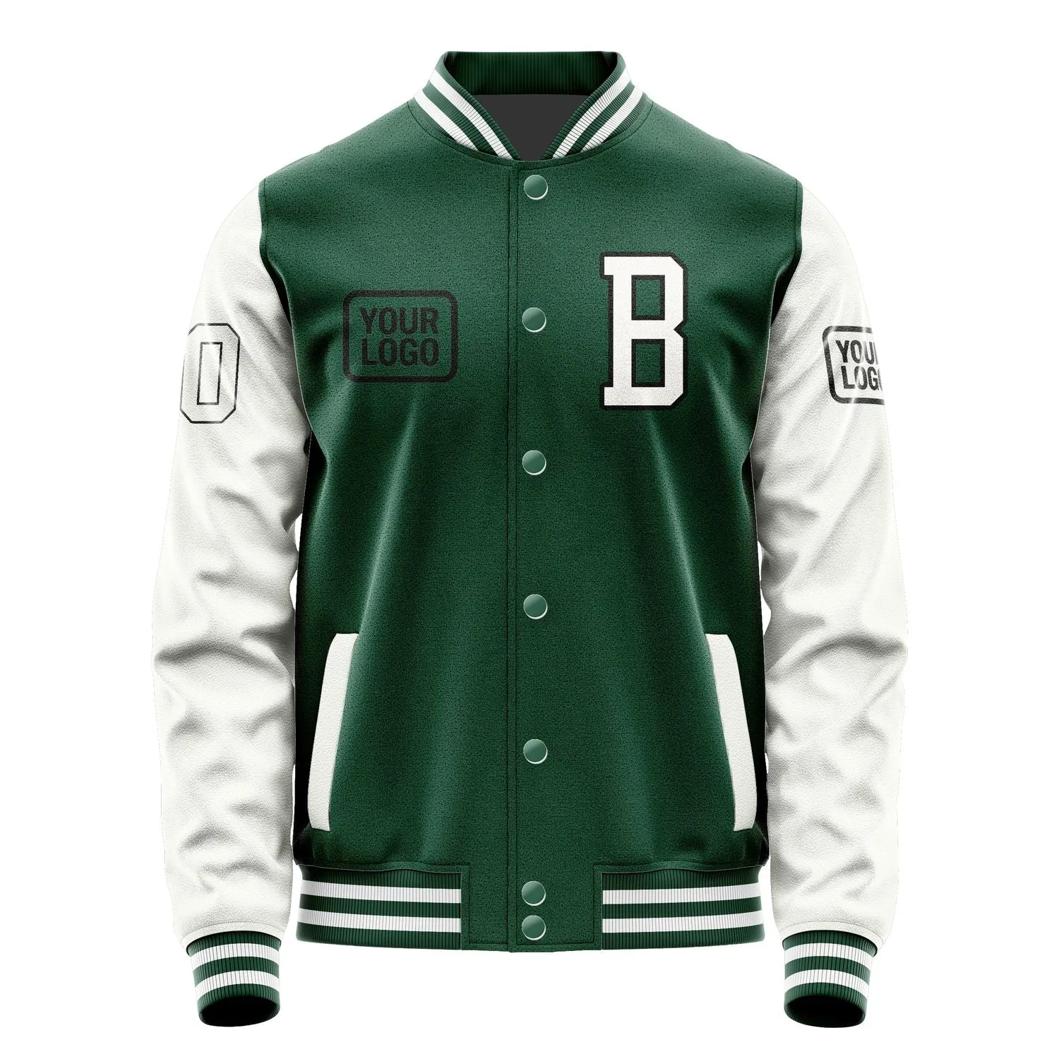 Custom Green White Jacket sold by Tailorly product image thumbnail 2