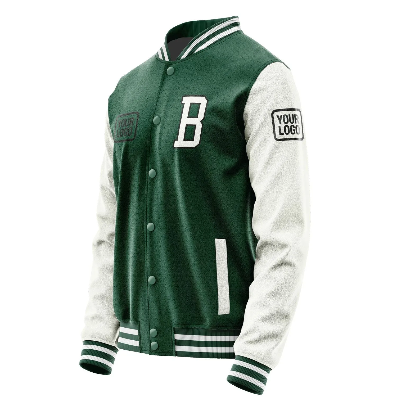 Custom Green White Jacket sold by Tailorly product image thumbnail 3