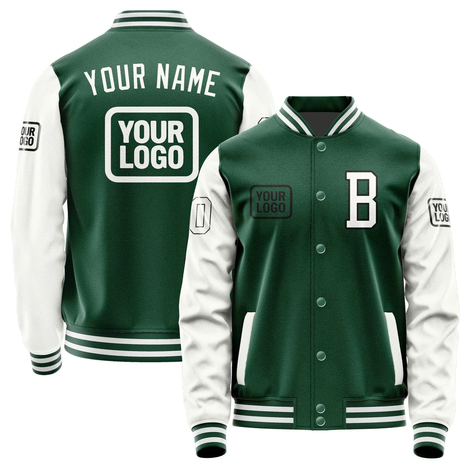 Custom Green White Jacket sold by Tailorly