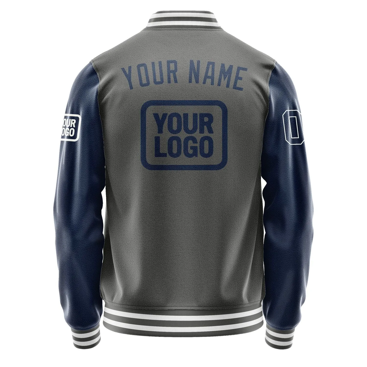 Custom Dark Grey Blue Jacket sold by Tailorly product image thumbnail 4