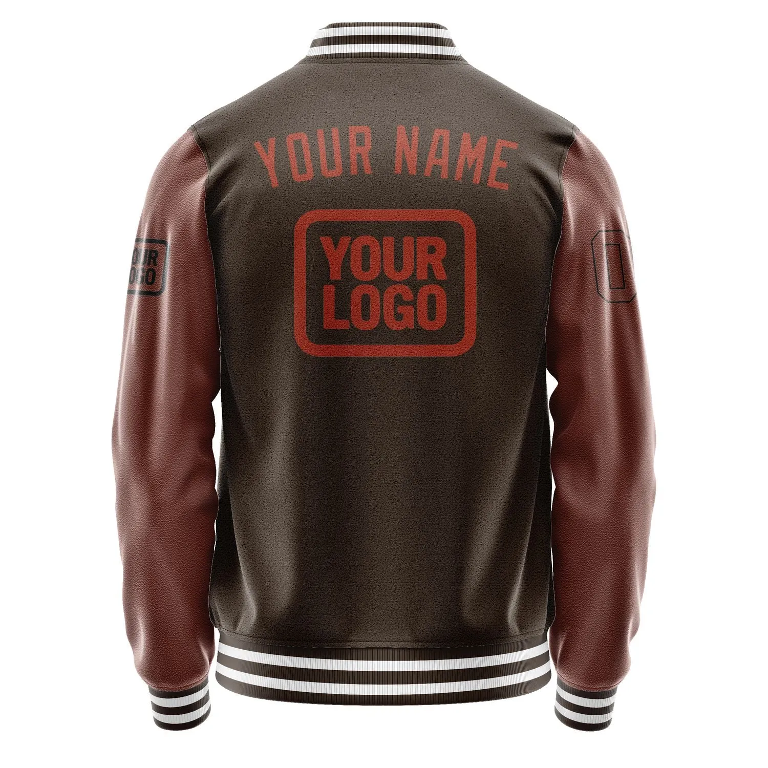 Custom Brown Coral Red Jacket sold by Tailorly product image thumbnail 4